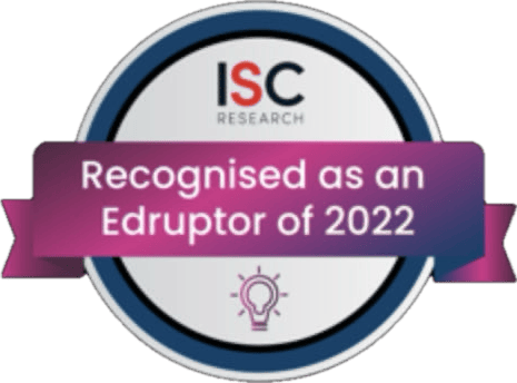 Recognised as an Edruptor of 2022 by ISC Research badge